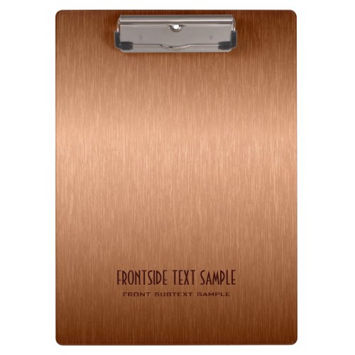 Copper_brown metallic texture look clipboard