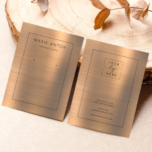 Copper Brushed Metal Frame Earring Display Card