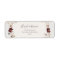 Copper Burgundy Wildflower | Beige Return Address