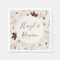 Copper Burgundy Wildflower | Beige Wedding