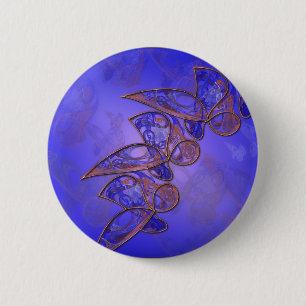 Copper Butterflies Button