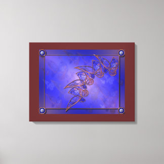 Copper Butterflies Canvas Print