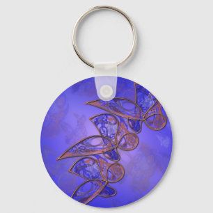 Copper Butterflies Keychain