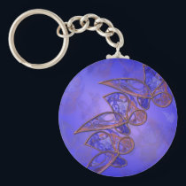 Copper Butterflies Keychain
