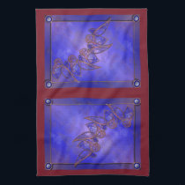 Copper Butterflies Kitchen Towel