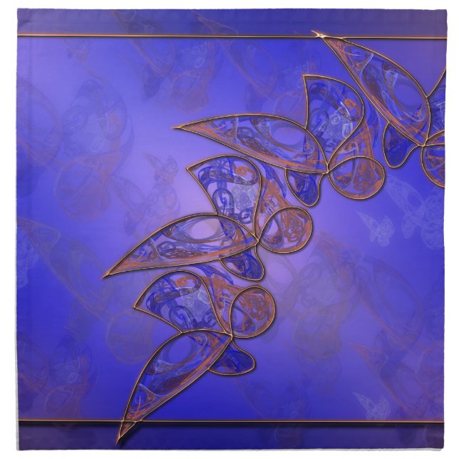 Copper Butterflies Napkins (Front)