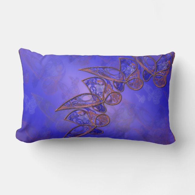 Copper Butterflies Pillow (Front)