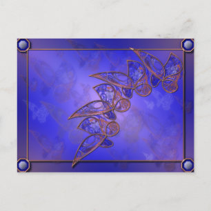Copper Butterflies Postcard