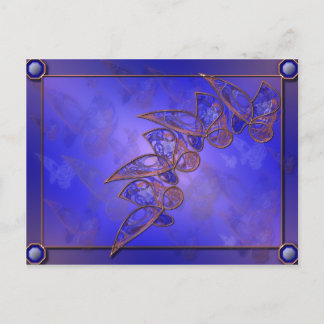 Copper Butterflies Postcard