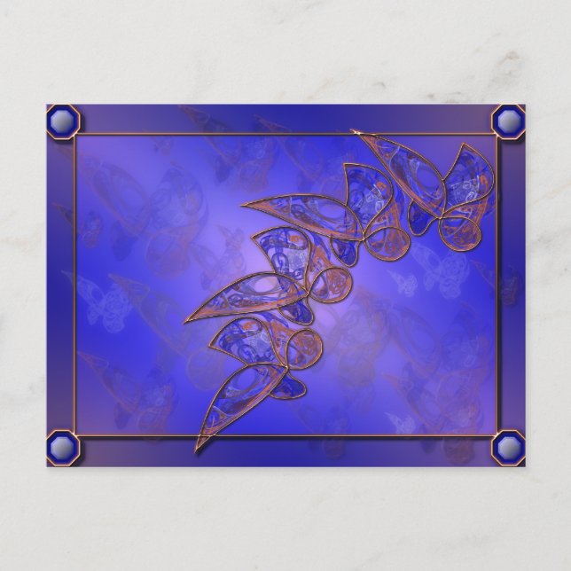 Copper Butterflies Postcard (Front)