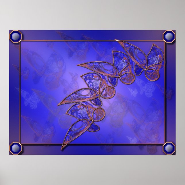 Copper Butterflies Print (Front)