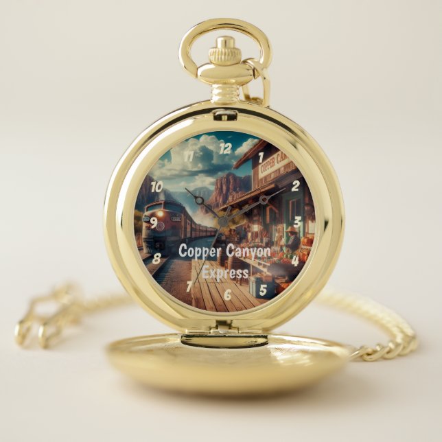 Copper Canyon Express Pocket Watch (Inside)
