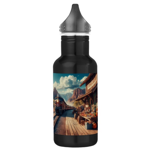Copper Canyon Express Stainless Steel Water Bottle (Left)