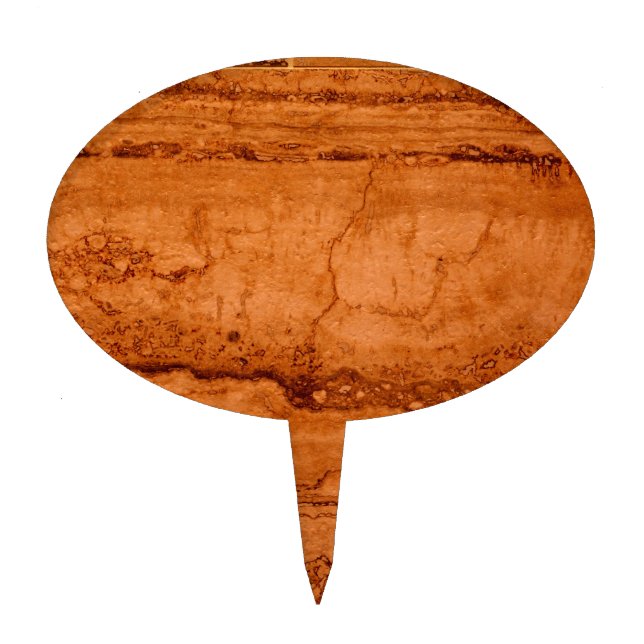 Copper Canyon Granite, amber gold Sedona mountains Cake Topper (Front)