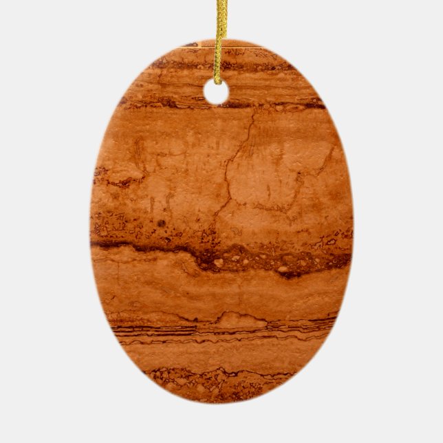 Copper Canyon Granite, amber gold Sedona mountains Ceramic Ornament (Front)