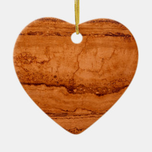 Copper Canyon Granite, amber gold Sedona mountains Ceramic Ornament