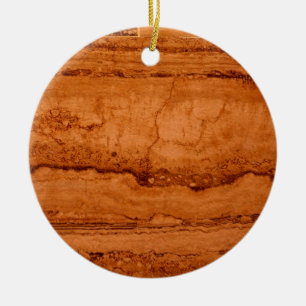 Copper Canyon Granite, amber gold Sedona mountains Ceramic Ornament