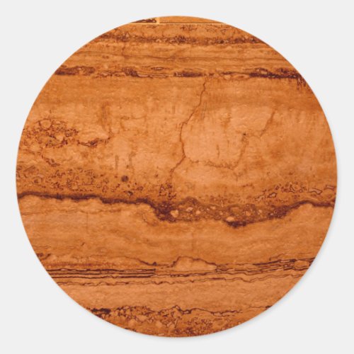 Copper Canyon Granite amber gold Sedona mountains Classic Round Sticker