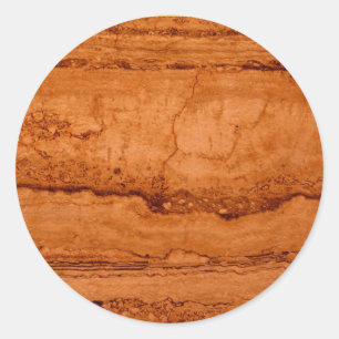 Copper Canyon Granite, amber gold Sedona mountains Classic Round Sticker