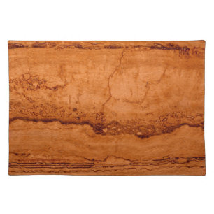 Copper Canyon Granite, amber gold Sedona mountains Cloth Placemat