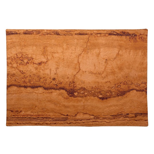 Copper Canyon Granite, amber gold Sedona mountains Cloth Placemat (Front)