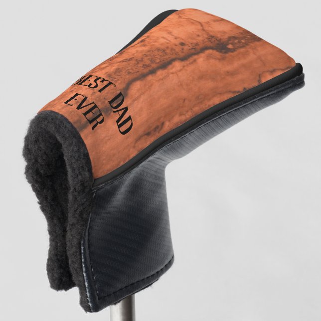 Copper Canyon Granite, amber gold Sedona mountains Golf Head Cover (3/4 Front)