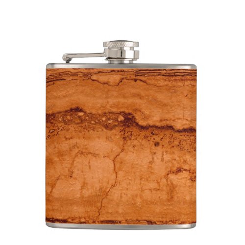 Copper Canyon Granite amber gold Sedona mountains Hip Flask