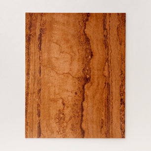 Copper Canyon Granite, amber gold Sedona mountains Jigsaw Puzzle