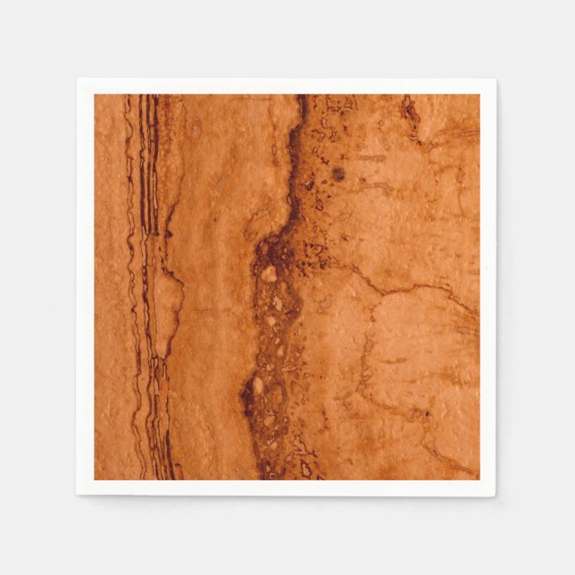 Copper Canyon Granite, amber gold Sedona mountains Paper Napkins (Front)