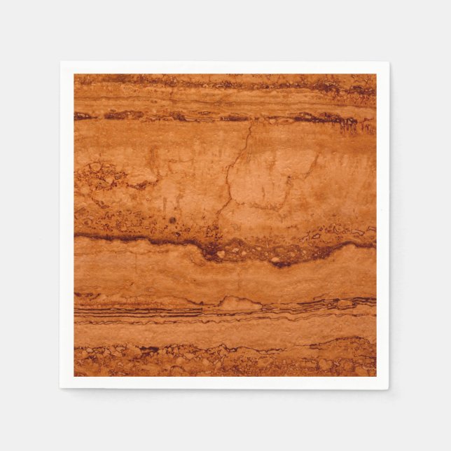 Copper Canyon Granite, amber gold Sedona mountains Paper Napkins (Front)