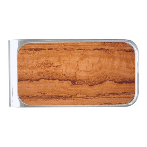 Copper Canyon Granite amber gold Sedona mountains Silver Finish Money Clip