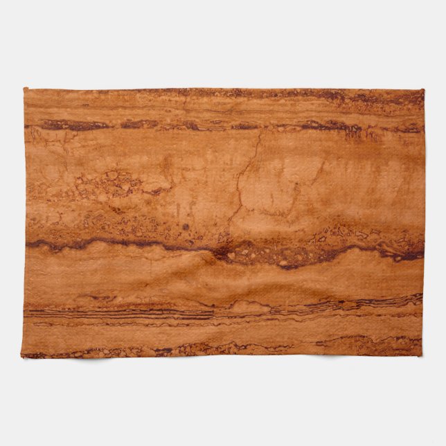 Copper Canyon Granite, amber gold Sedona mountains Towel (Horizontal)