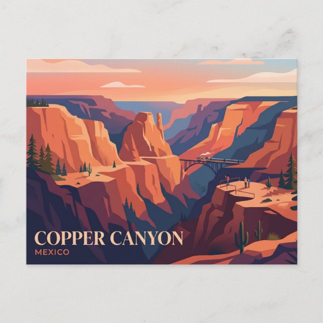 Copper Canyon Mexico Postcard (Front)