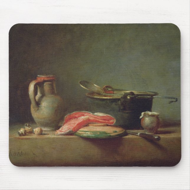 Copper Cauldron with a Pitcher Mouse Pad (Front)