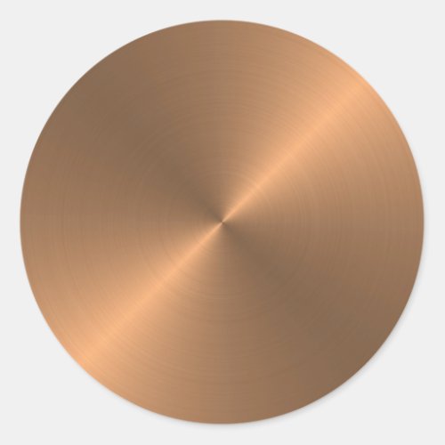 Copper Classic Round Sticker