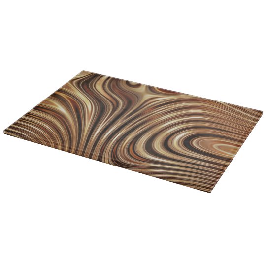 Copper Coffee Swirls Cutting Board