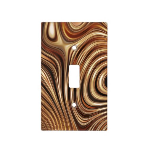 Copper Coffee Swirls Light Switch Cover