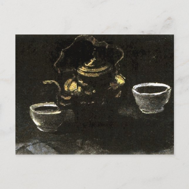 Copper Coffeepot and Bowls, Vincent van Gogh Postcard (Front)