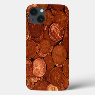 Copper Coins iPhone 13 Case