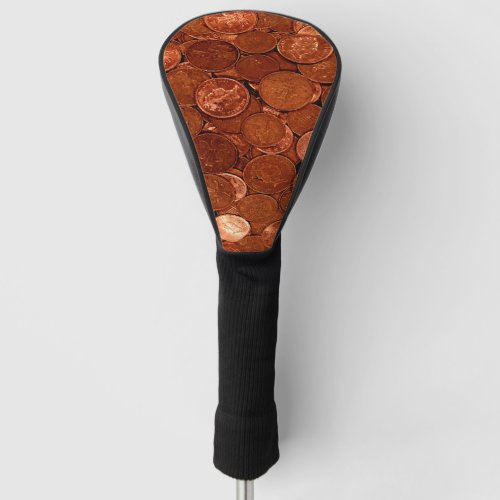 Copper Coins Golf Head Cover