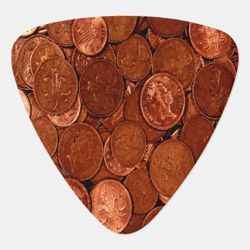 Copper Coins Guitar Pick