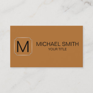 Copper color background business card