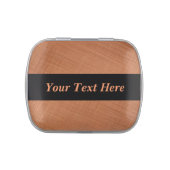 Copper Colored Candy Tin (Top)