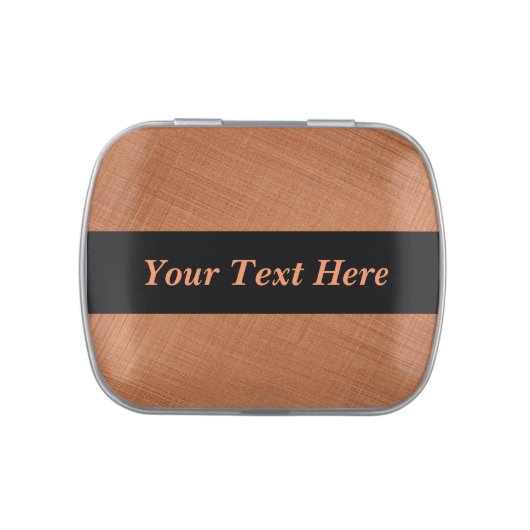 Copper Colored Candy Tin (Top)
