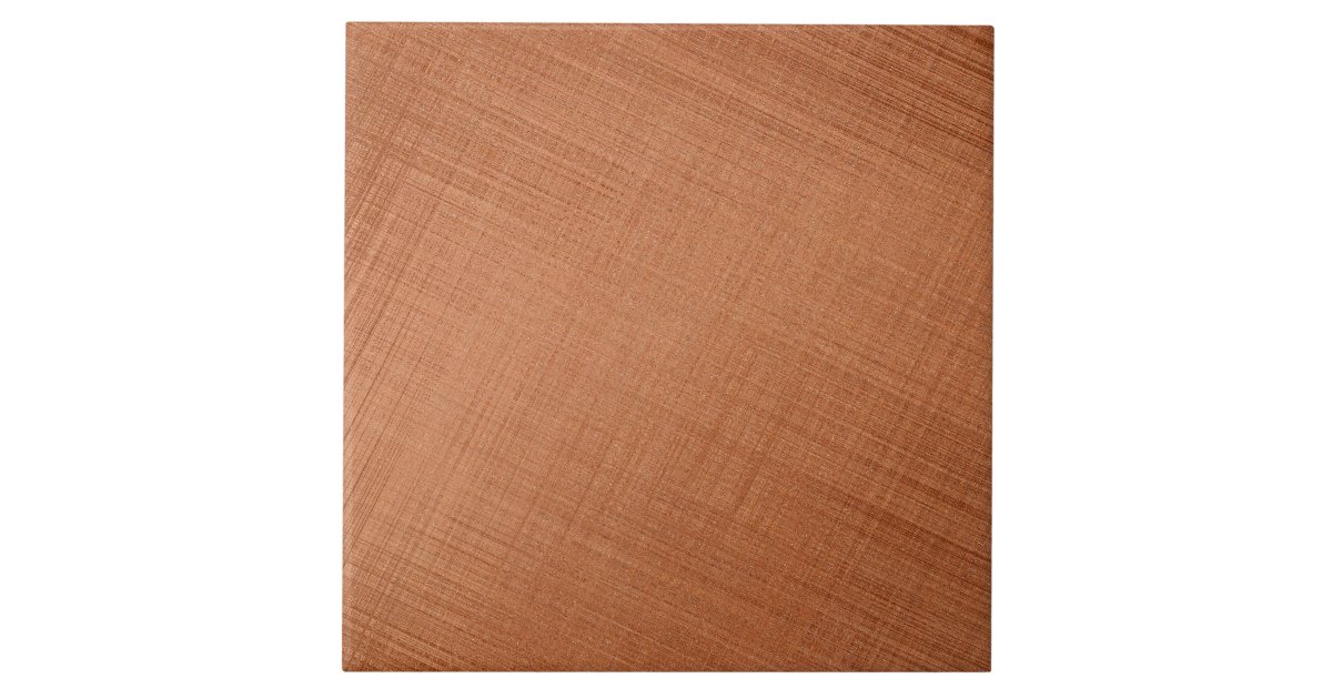 Copper Colored Ceramic Tile | Zazzle