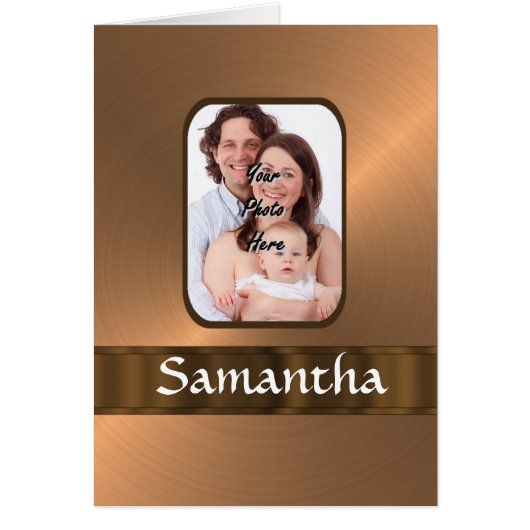 Copper colored photo template (Front)