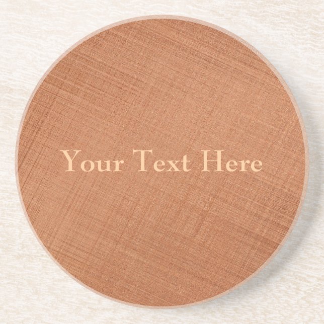 Copper Colored Sandstone Coaster (Front)