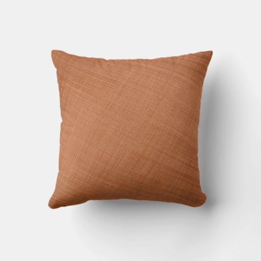 Copper Colored Throw Pillow Zazzle