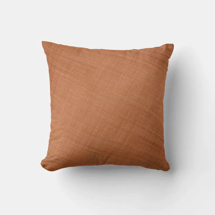 Copper Colored Throw Pillow Zazzle