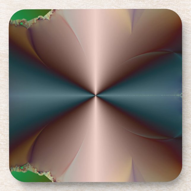 Copper Cones Meet Beverage Coaster (Front)